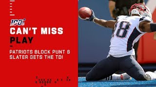 🚨Pats Block the Punt & Slater Brings in the TD! 🚨