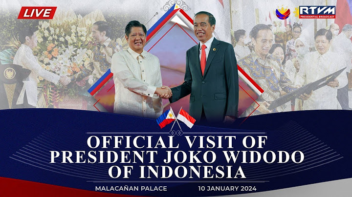 Kedatangan Kehormatan Presiden Joko Widodo Indonesia 01/10/2024
