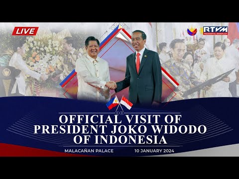 Arrival Honors for President Joko Widodo of Indonesia 01/10/2024