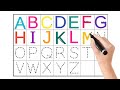 Writing Capital Letters Alphabets | Abc songs| Abc for kids | a for Apple B for Ball