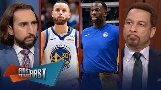 Stephen Curry sounds off on Draymond’s ejection \& Rockets taunt Warriors | NBA | FIRST THINGS FIRST