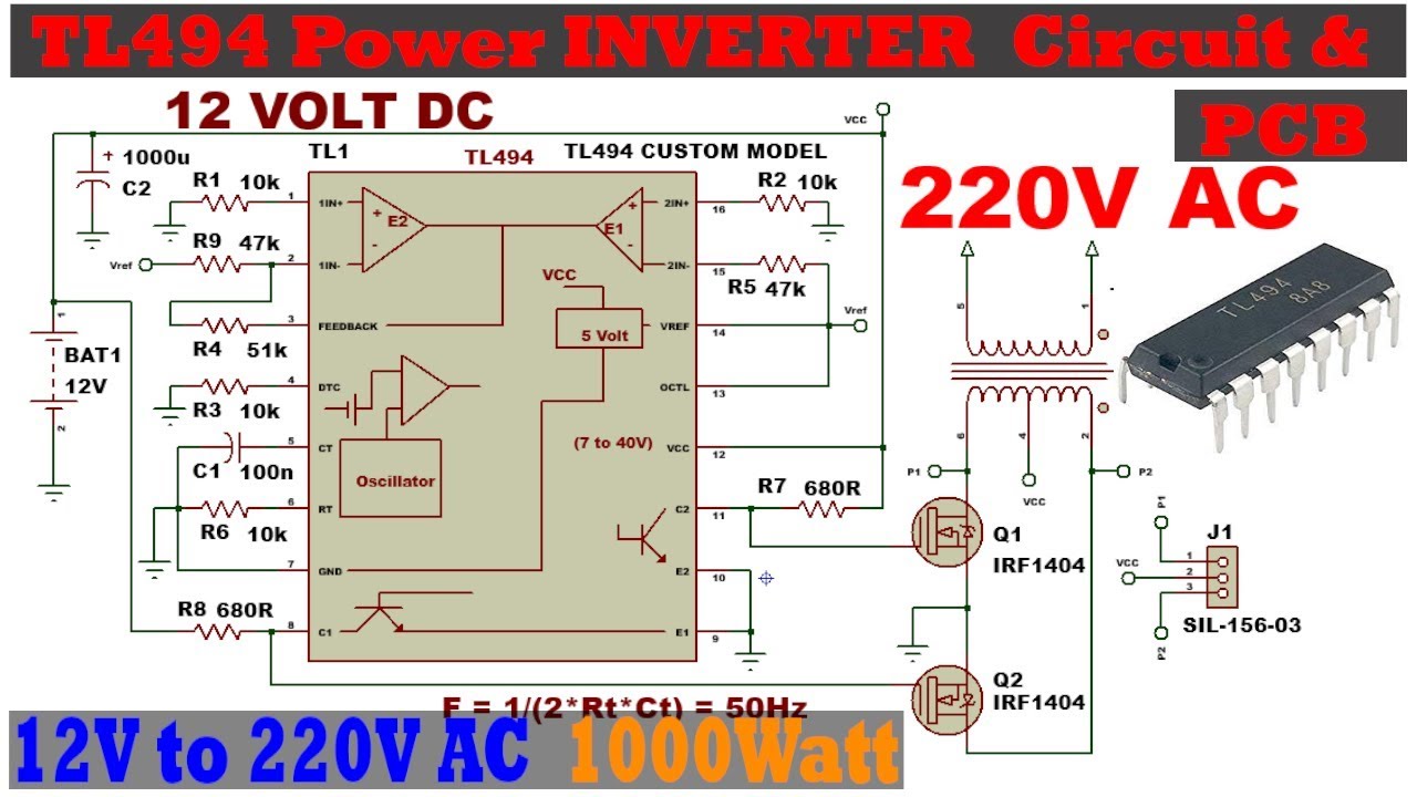 Inverter Circuit Diagram 1000w Diagram Media