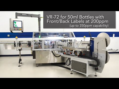 VR-72 Labeling Bottles with Front & Back Labels at 200ppm thumbnail