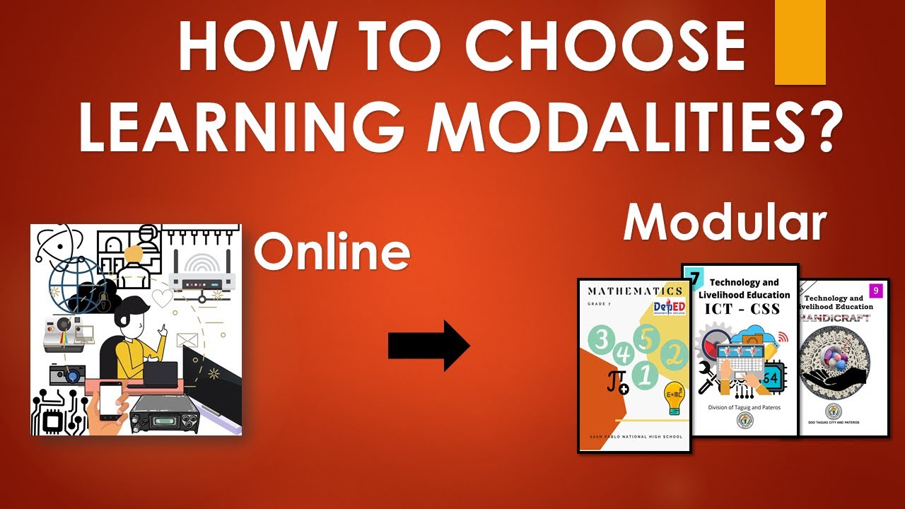 HOW TO CHOOSE LEARNING MODALITIES. a GUIDE TO ALL THE STUDENT AND ...