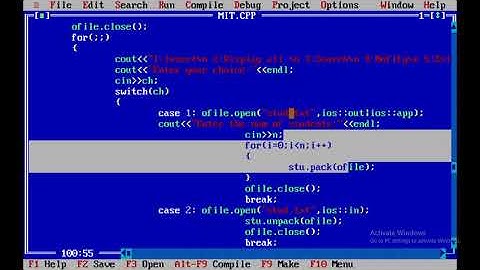 file structure lab with mini project. 2nd lab cycle program (fixed length record)