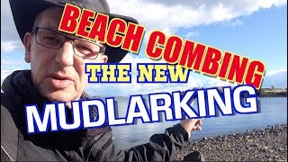 Beach combing is the new mudlarking Breafoot bay fife Scotland.