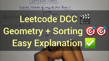 LeetCode 3027 🔥 Number of Ways to Place People II | Optimal Solution + Dry Run | Daily Challenge
