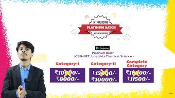 Are You Excited ? MadChem Classes Launching Platinum Batch for CSIR NET June 2021 Today at 2 PM