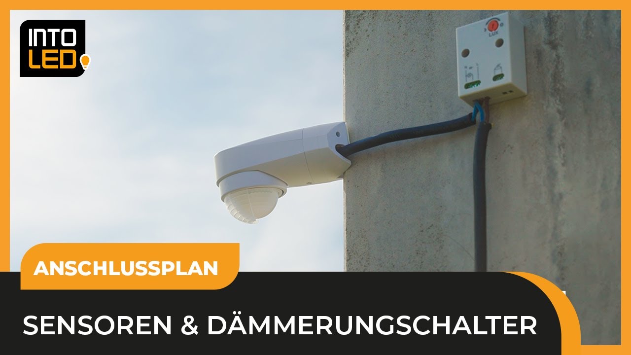 Eine Außenleuchte mit einem Dämmerungsschalter und einem