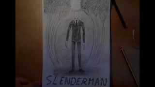 Drawing The Slenderman Dibujando A Slenderman