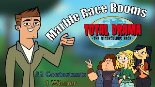 Total Drama Ridonculous Race | Marble Race Rooms | 32 Contestants