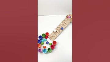 Color Sorting Marble Run ASMR #asmr