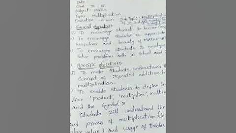 Nios DElEd WBA 514 maths multigrade lesson plan