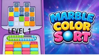 Marble Sort - Level 1 Gameplay Walkthrough (No Commentary)