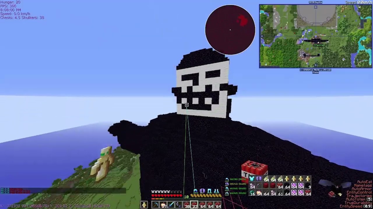 Griefing Most Wanted Player 2b2t: Australia