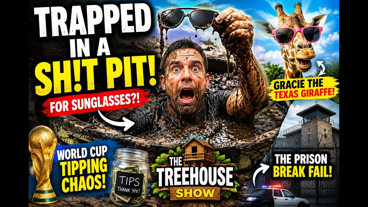 Trapped in a Sh*t Pit Over Sunglasses?! | Lost Texas Giraffe, World Cup Tipping & Prison Break Fail