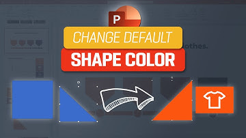 Powerpoint change default shape color to other than blue ✅🔥