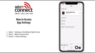 Weber Connect: How to Access the App Settings screenshot 3