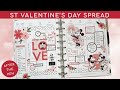 St Valentine&#39;s Day Weekly Spread - After The Pen | Happy Planner