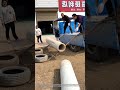 You can unload the pipe without a crane, which is so practical.