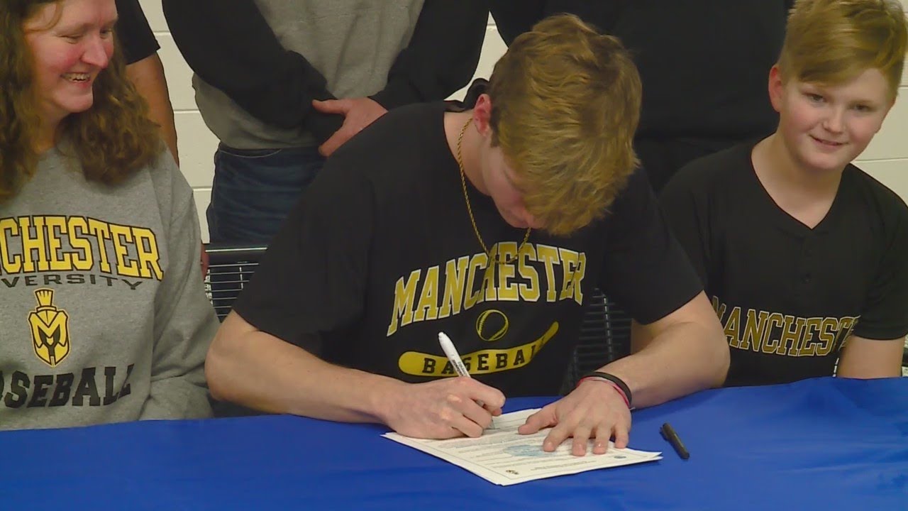 Carroll's Jake McGrath signs to play baseball at Manchester University