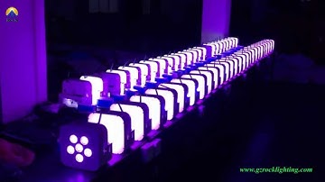 6*15W RGBAW 5in1 color Rechargeable battery powered & wireless dmx LED uplighting