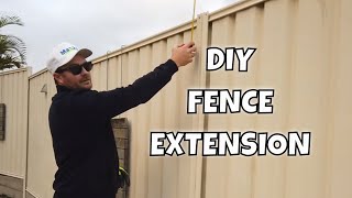 DIY Fence Extension to Increase Privacy