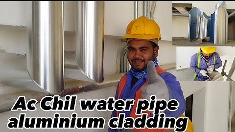 How to install chil water pipe aluminium cladding | pipe cladding