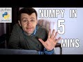 Learn NUMPY in 5 minutes - BEST Python Library!