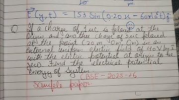 If a charge of 1µC is placed at the origin and another charge of 3 µC placed at the point (20m,0,0)
