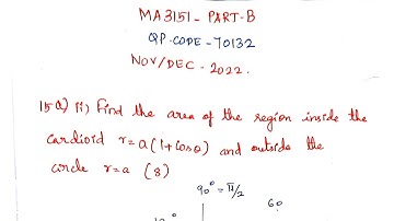 MA3151 Part B Solved Matrices and Calculus Nov/Dec 2022 #ma3151 #R2021 #sem1  ma3151 answer key