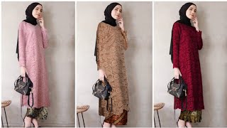 Model Kebaya Brokat Modern Kombinasi Kain Batik Etnik – Elegan & Anggun untuk Acara Spesial Terbaru screenshot 5