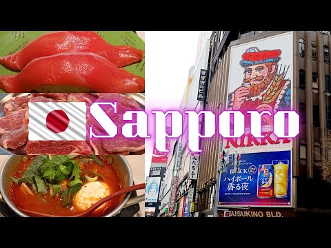 Sapporo,Japan Solo Travel.  Save money on lodging and splurge on food.