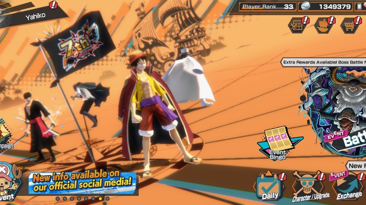 ONE PIECE BOUNTY RUSH ACCOUNT GIVEAWAY -2[6 free Ex] 