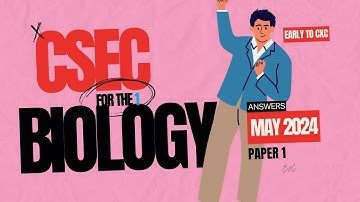 CSEC Biology May 2024 Paper 1 Answers Review