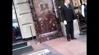 Roger Taylor and Brian May leaving hotel 3.07.2012 to soundcheck.