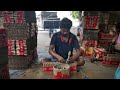 Multi Colour Sky Shots Manufacturing Process in Sivakasi Fireworks Factory