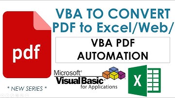VBA to convert PDF document to Word, Excel, Web - VBA PDF Automation-9