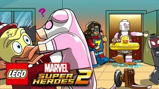 ... howard the duck, spider-man (miles morales), and ms. marvel
(kamala khan), attempt to rescue gwen...