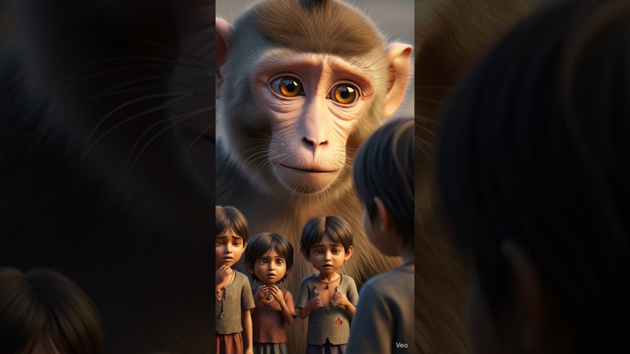 "Ek Bander Jo Gaon Ka Hero Ban Gaya🐒❤️ 