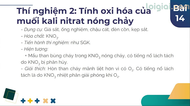 Hóa 11 bài 14 thực hành số 2 năm 2024