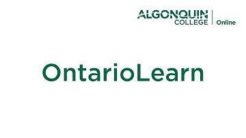 Orientation Video #3: OntarioLearn