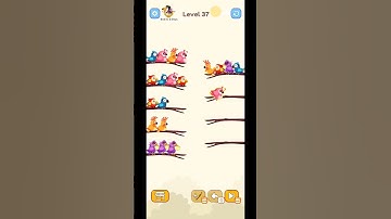 Bird Sort Puzzle🐦: Color LEVEL-37🔥🔥#shorts #gameplay #thefireaghori