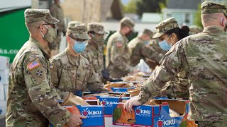 National Guard relieves volunteers, helps distribute food across the Valley