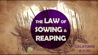 "The Law of Sowing and Reaping" - Galatians 6:7-10 - Pastor Daniel Minton