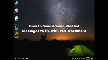 How to Save iPhone WeChat Messages to PC with PDF Document