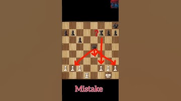 Bro sacrifices Queen & Knight to deliver Checkmate!! (double brilliant moves) #chess #chessshorts