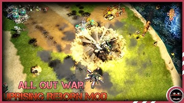 {All Out War} C&C Red Alert 3 Uprising Reborn 1.19 Mod 3v3 Allies, Rising Sun vs Randoms (4K)