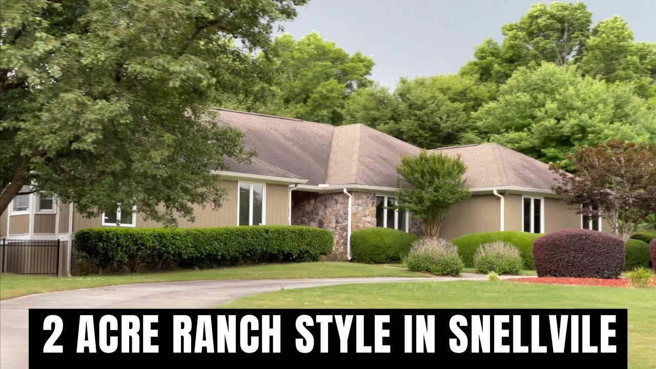 FOR SALE 2ACRE RANCH STYLE 4 BED/5 BATH ON GOLF COURSE SNELLVILLE