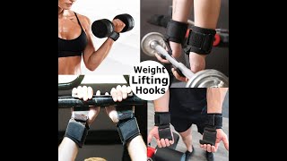 Weight Lifting Hook Grips with Wrist Wraps – Gym Straps for Deadlifts, Pull-Ups & Powerlifting